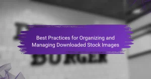 Best Practices for Organizing and Managing Downloaded Stock Images