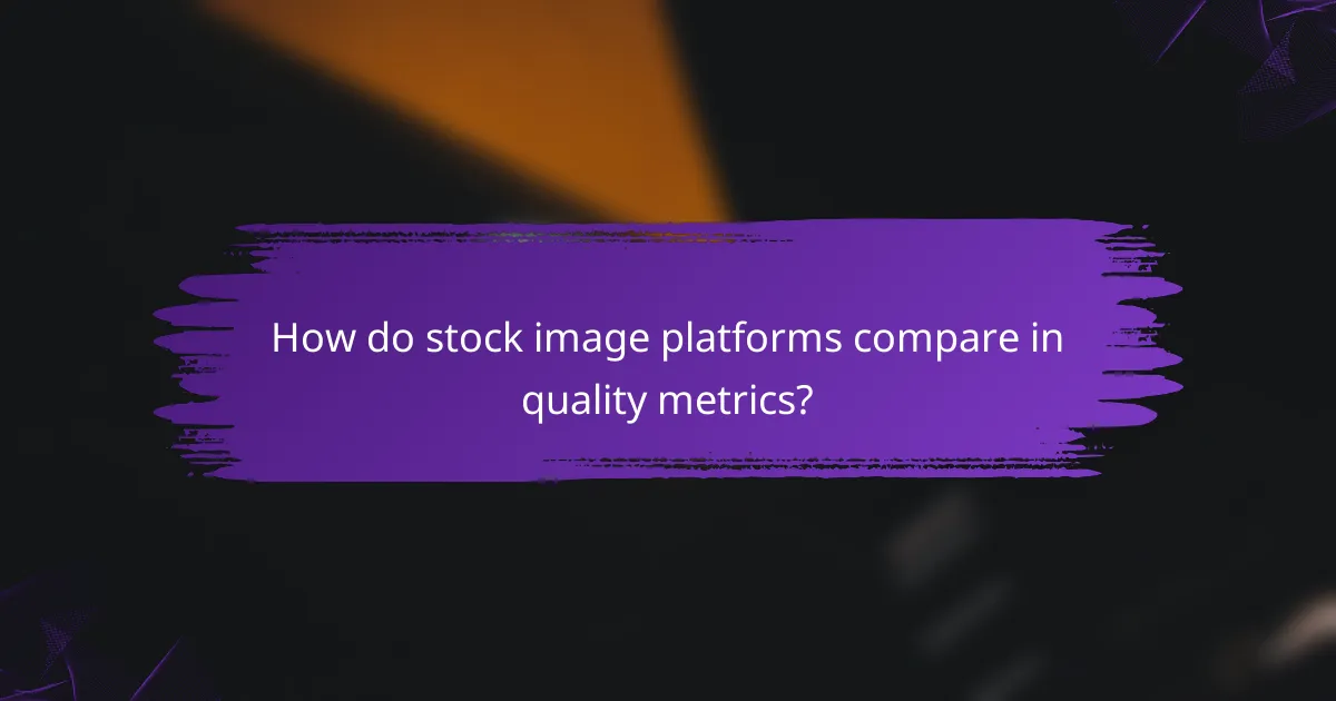 How do stock image platforms compare in quality metrics?