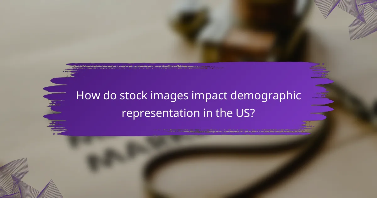 How do stock images impact demographic representation in the US?
