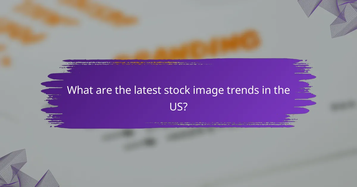 What are the latest stock image trends in the US?