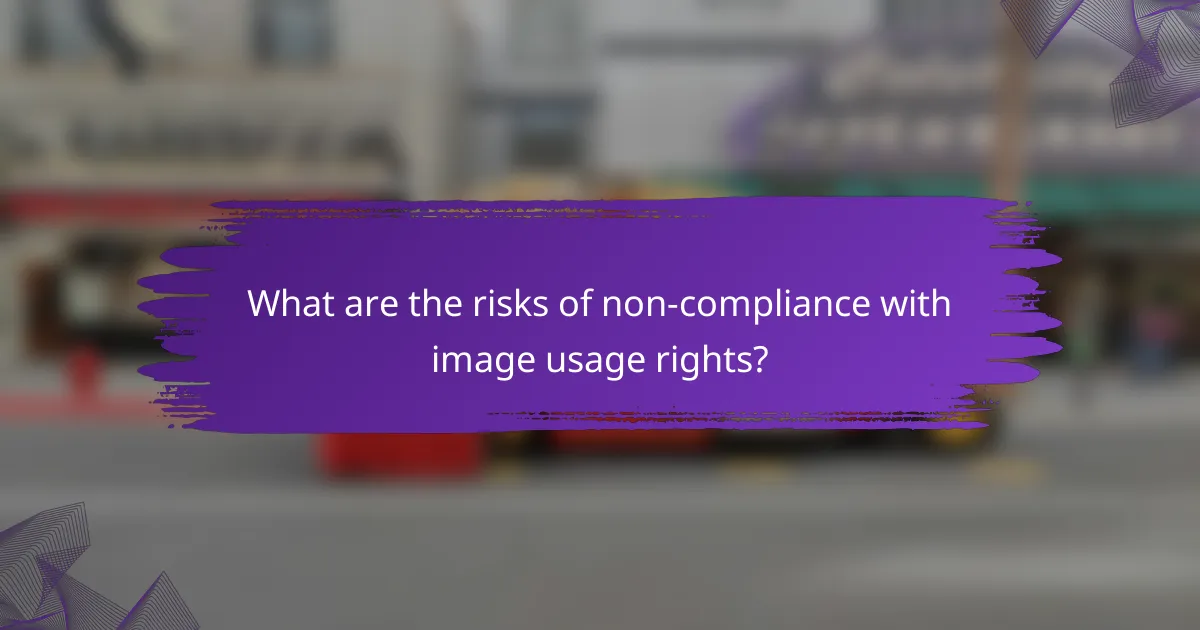 What are the risks of non-compliance with image usage rights?